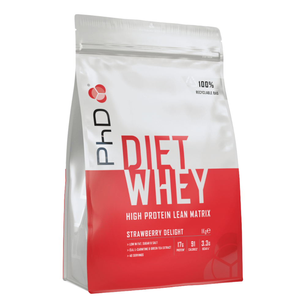 Strawberry Delight - 1kg PhD Diet Whey Protein - Protein Package UK