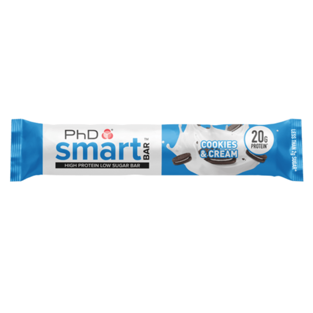 PhD Nutrition SMART Protein Bar Cookies & Cream - Protein Package