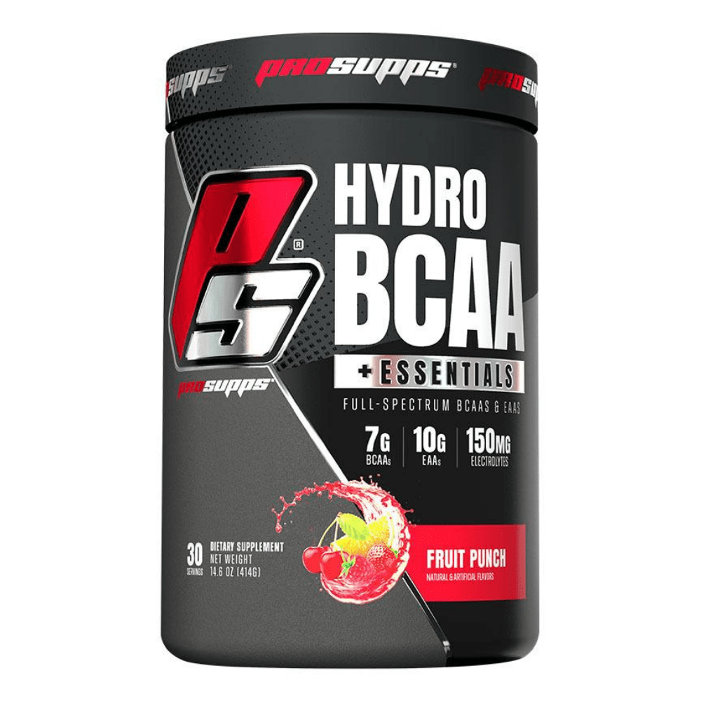 Prosupps Supplements Fruit Punch Hydro BCAA With EAA Essentials - 414-Gram 30 Serving Tubs