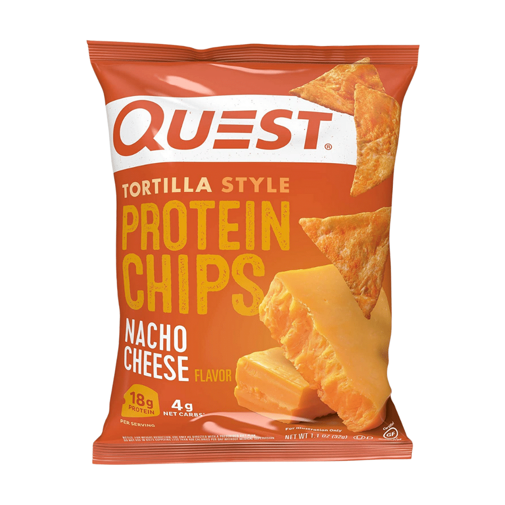 Nacho Cheese Quest Nutrition Low Carb Gluten-Free Crisps - Single 32-Gram Bags