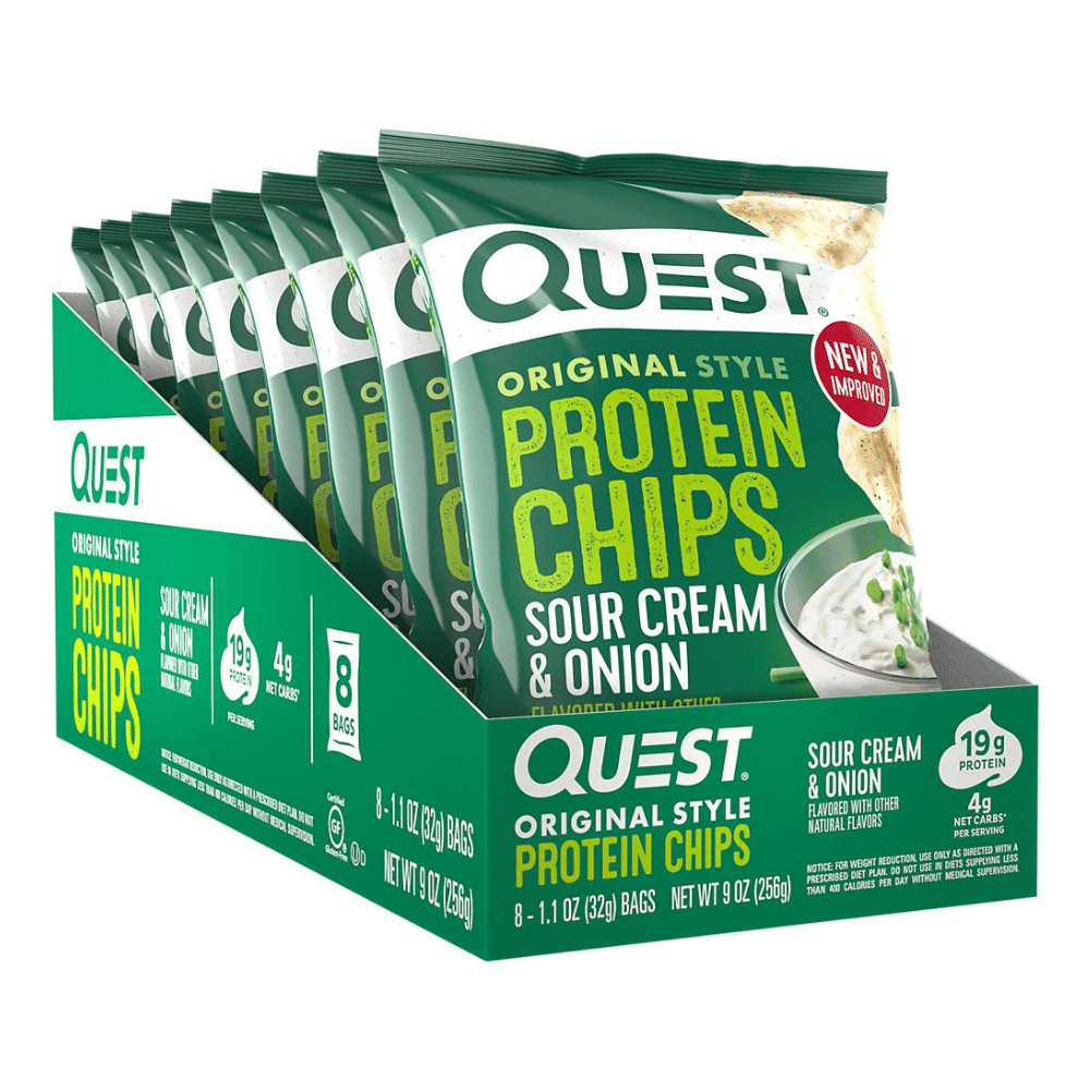 Sour Cream and Onion Quest High Protein Chips - 8 Pack