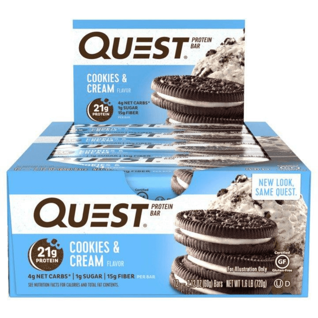 Quest Nutrition Protein Bar Cookies & Cream - Protein Package