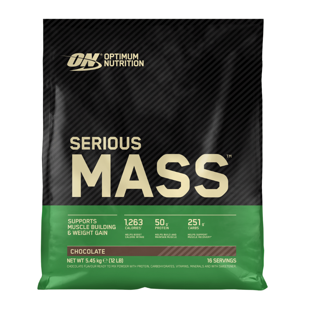 Serious Mass Chocolate Flavoured Optimum Nutrition UK Whey Based Protein Mass Gainer Powder - 16 Servings