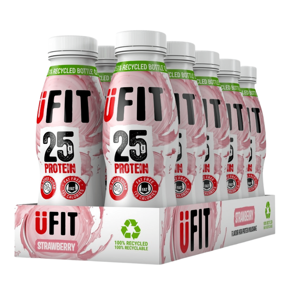 Fat Free Strawberry UFIT 25g of Protein Shakes - Highly Rated and Reviewed