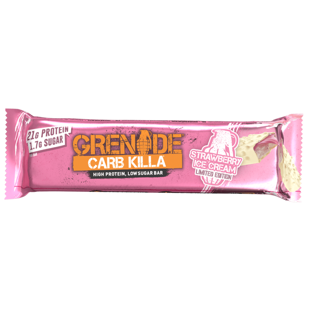 Grenade Strawberry Ice Cream Summer Limited Edition Flavour - Single 60-Gram Bar UK