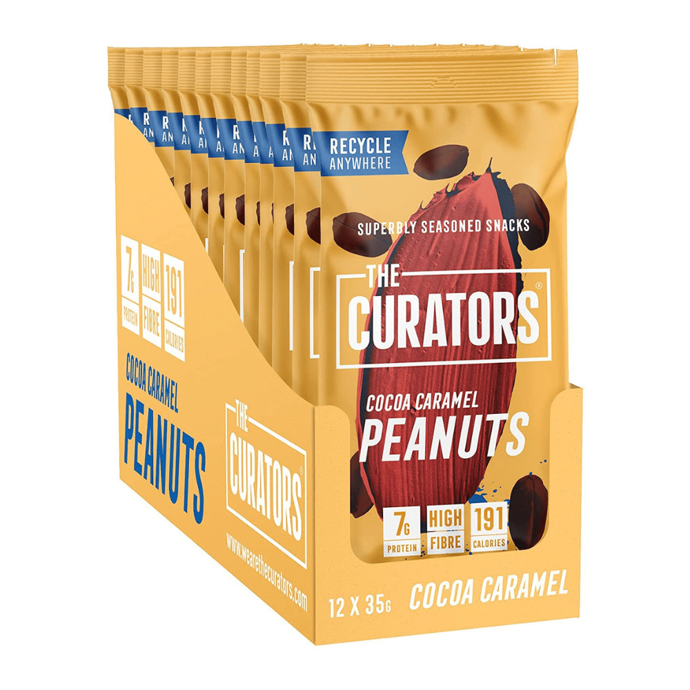 Chocolate Caramel Coated Peanuts by The Curators UK - 12x35g Pack