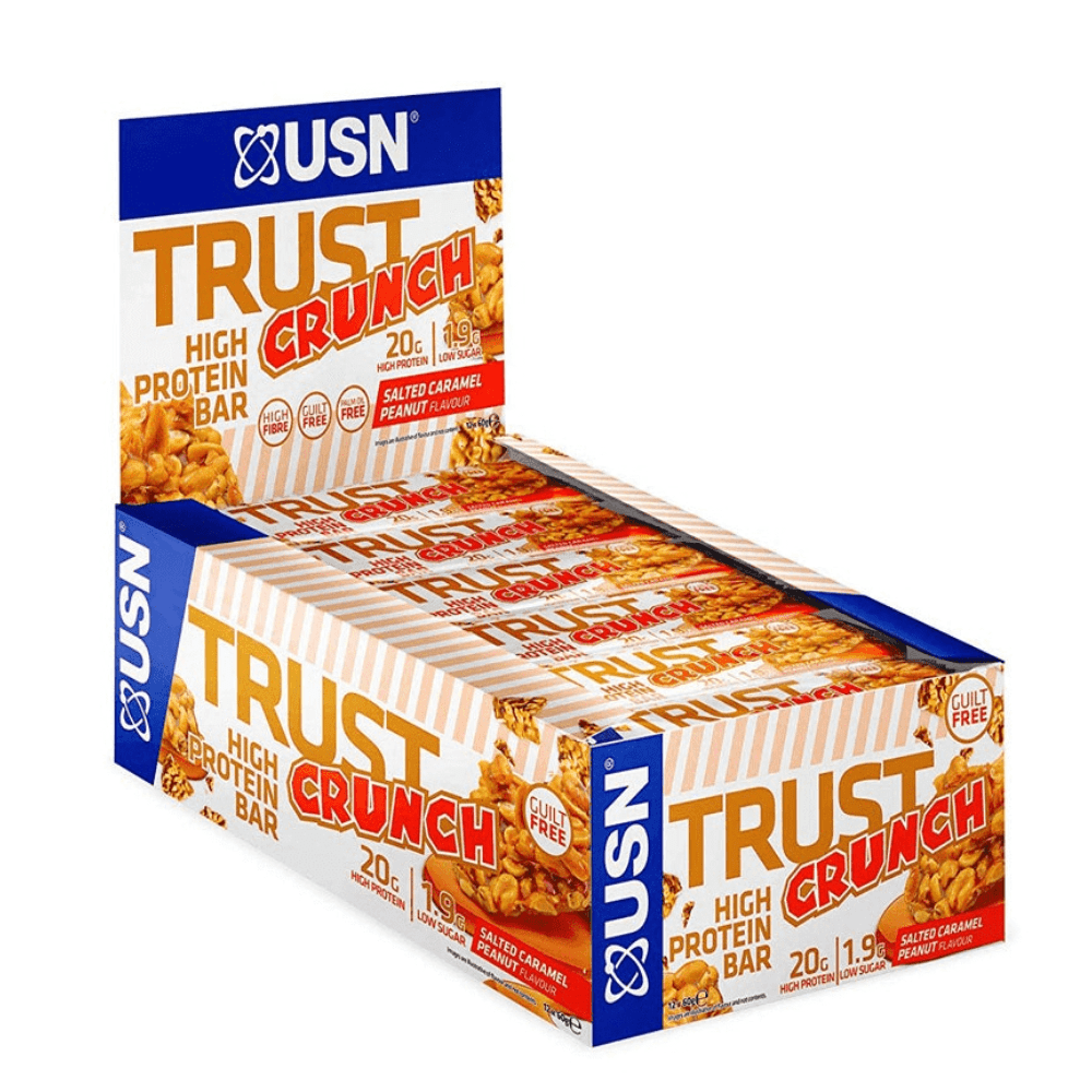 USN Trust Crunch Protein Bar Box (12 Bars), Protein Bars, USN, Protein Package Protein Package Pick and Mix Protein UK