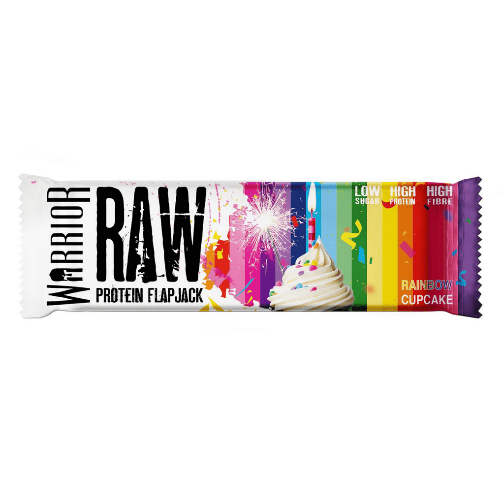 Warrior Raw Protein Flapjack Rainbow Cupcake, Protein Flapjacks, Warrior, Protein Package Protein Package Pick and Mix Protein UK