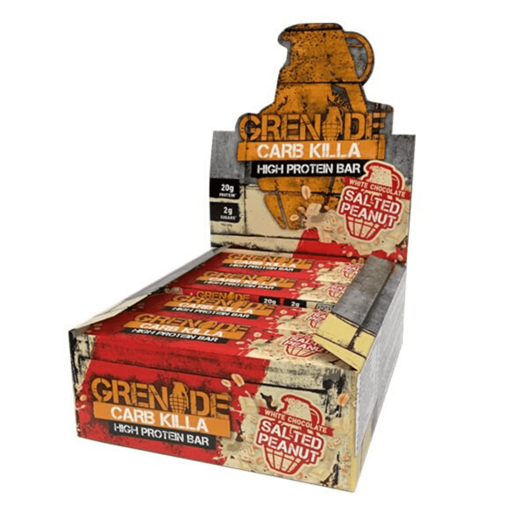 WCSP Grenade Bars (White Chocolate Salted Peanut) Grenade Protein Bar Boxes of 12