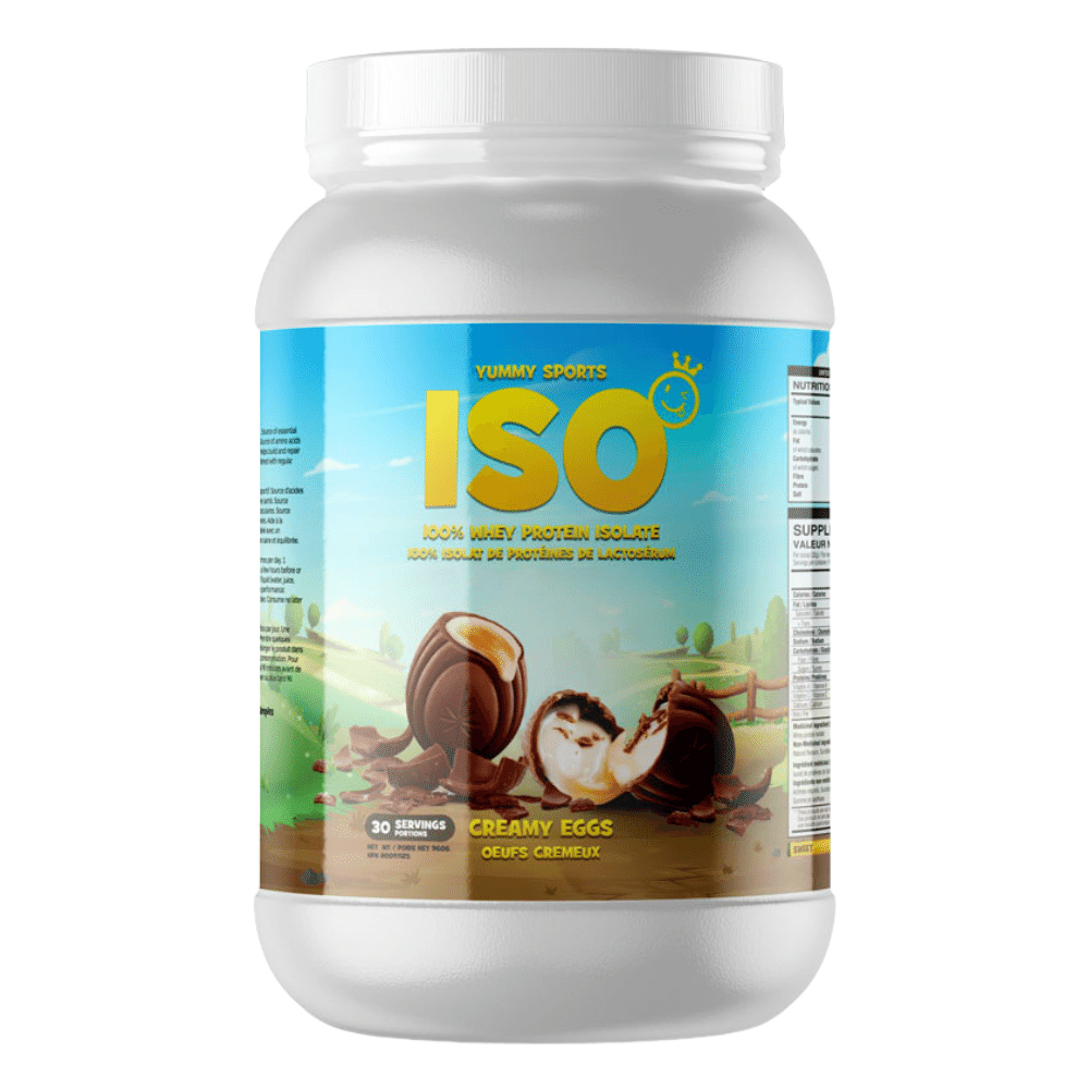 Yummy Sports 30 Serving Tubs of Creamy Egg ISO Whey Isolate Protein Powder 