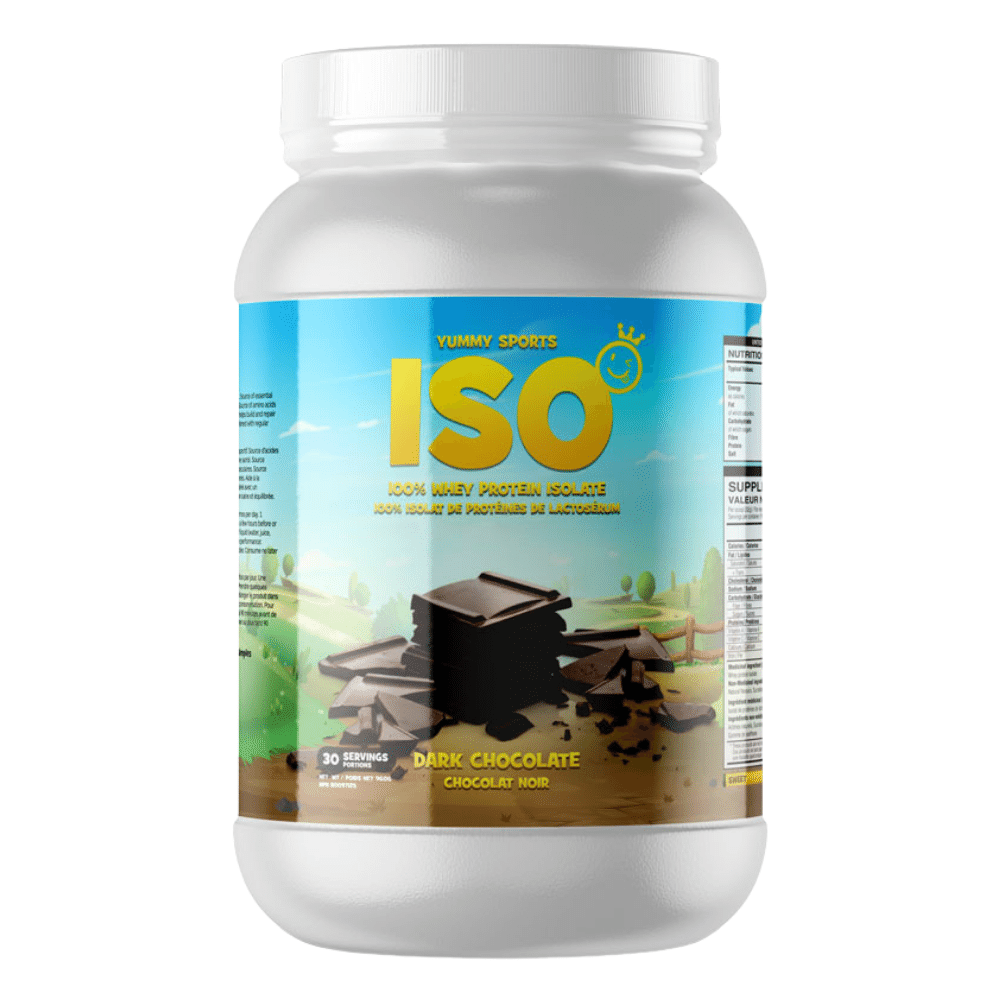 Dark Chocolate Yummy Sports Nutritional Protein Isolate Powder - New 960g Tubs