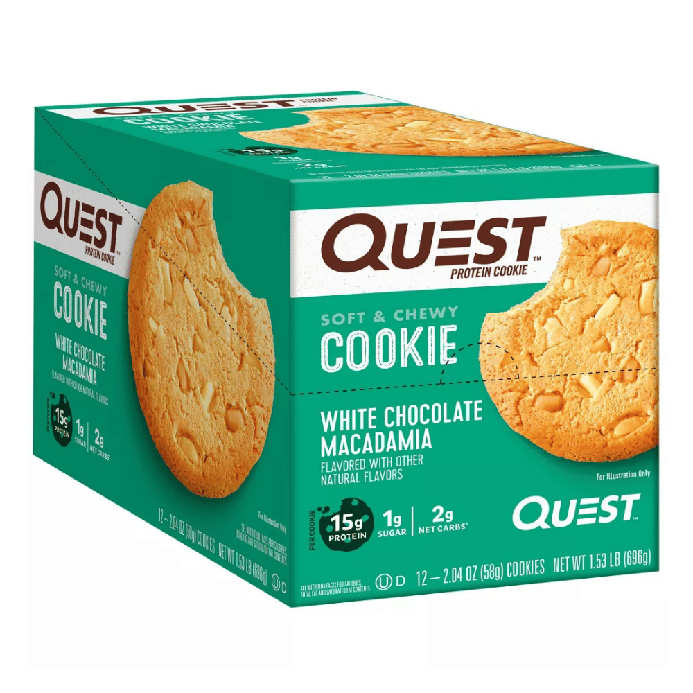 Quest White Chocolate Macadamia Nut Protein Cookies - 12x58g