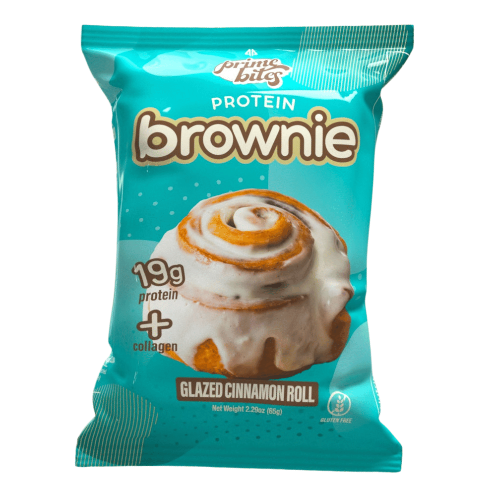 Glazed Cinnamon Roll Alpha Prime Protein Brownies - 1x65g Packets UK