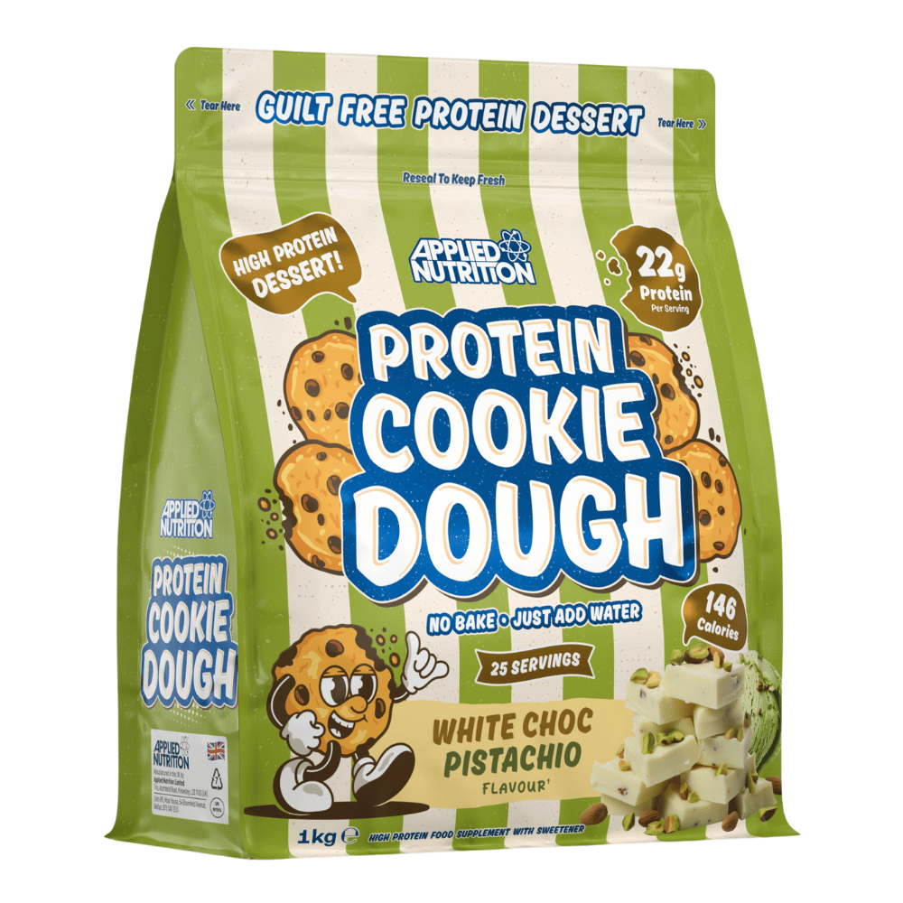 Applied Nutrition Protein Cookie Dough Powder White Chocolate Pistachio Flavour - 1kg (25 Servings)