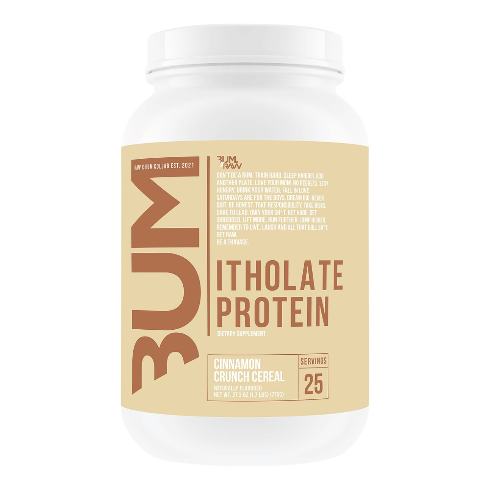 RAW BUM Itholate Cinnamon Crunch Cereal Isolate Protein Powder - 25 Servings