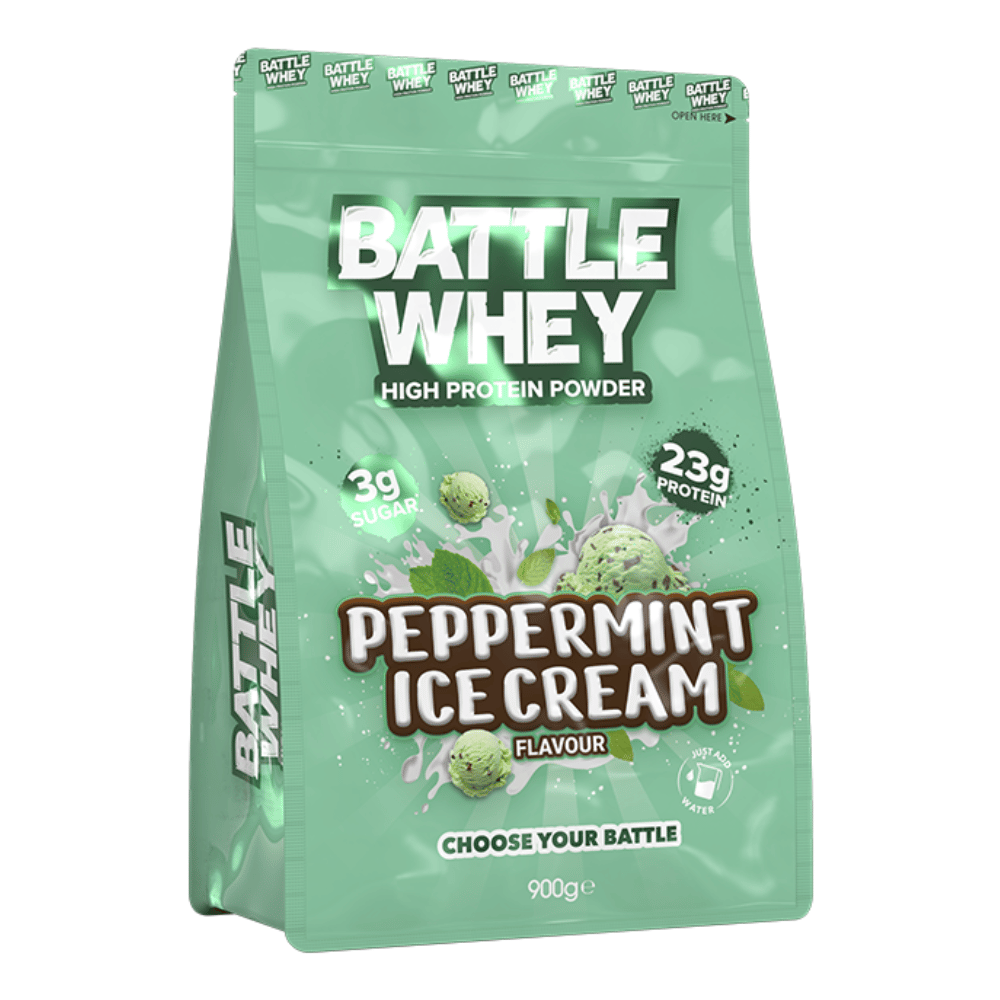 Battle Whey - Peppermint Ice Cream Protein Powder - 900g (30 Servings)