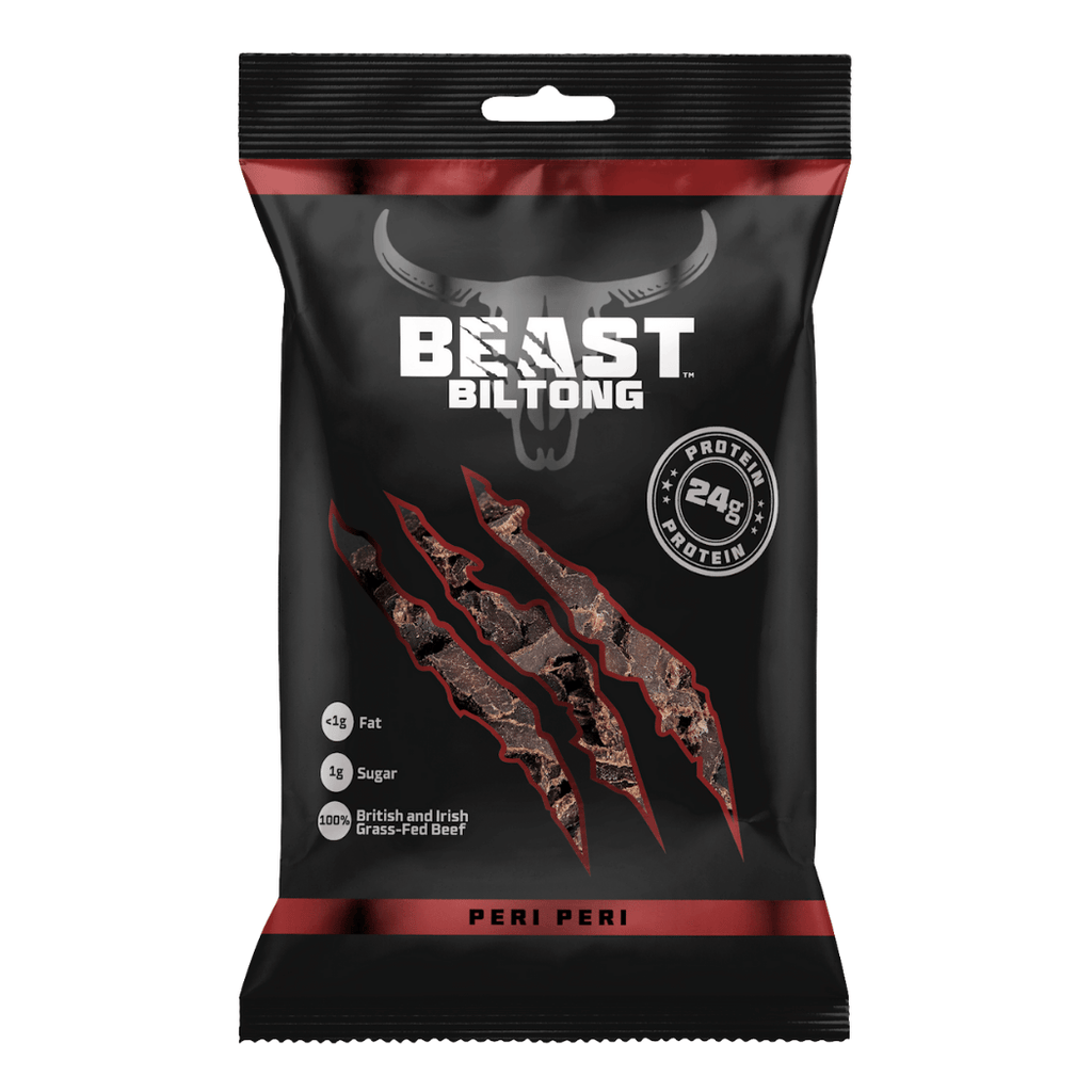 Beast by Eddie Hall Protein Beef Biltong Peri Peri - Single 40g Pack