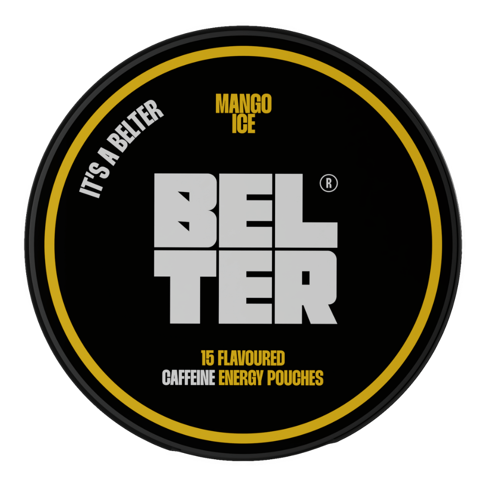 Belter Caffeinated Energy Pouches - Mango Ice Flavour - 15 Pack