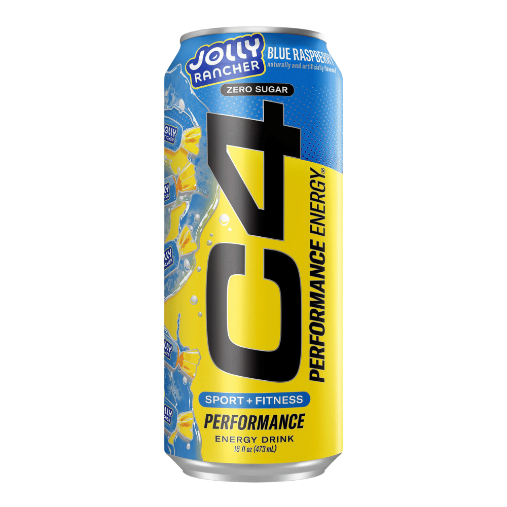 Blue Raspberry Jolly Rancher C4 Energy Drink 473ml Can