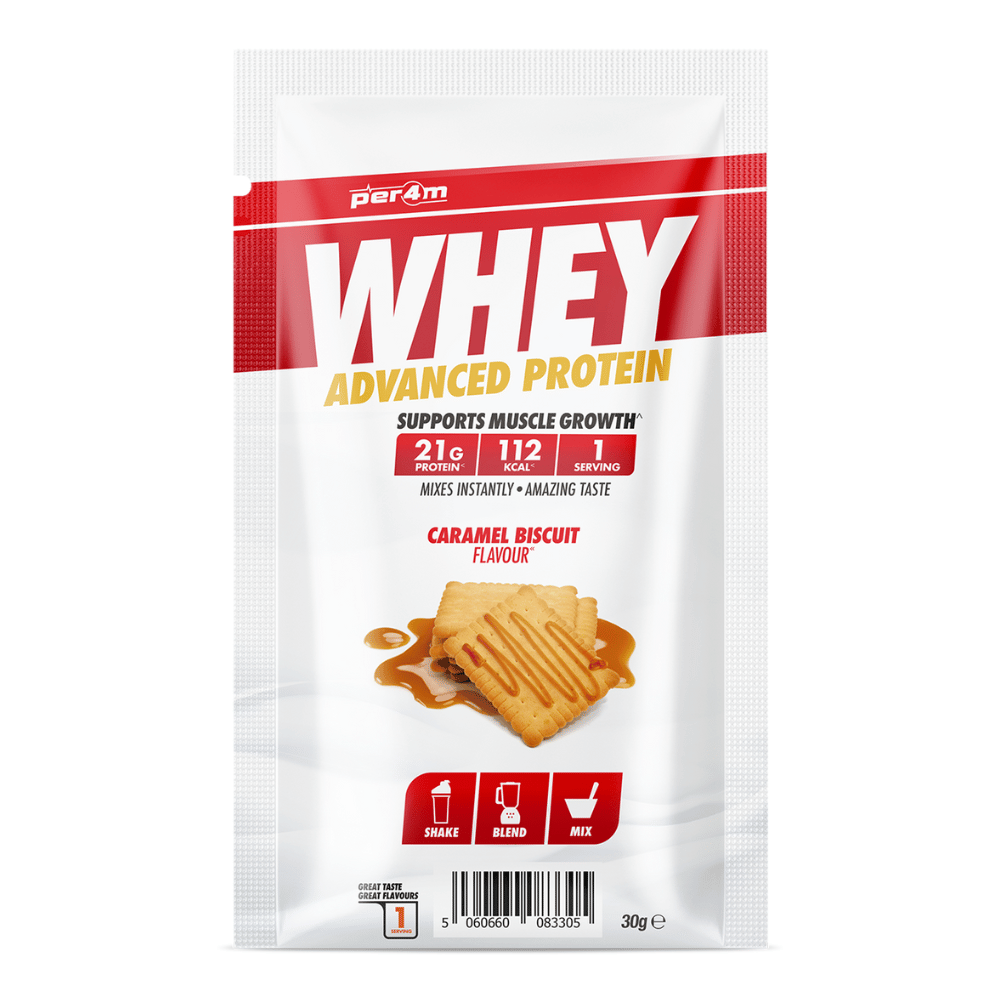 PER4M Whey Protein Single Serving Sachet (30g) - Caramel Biscuit