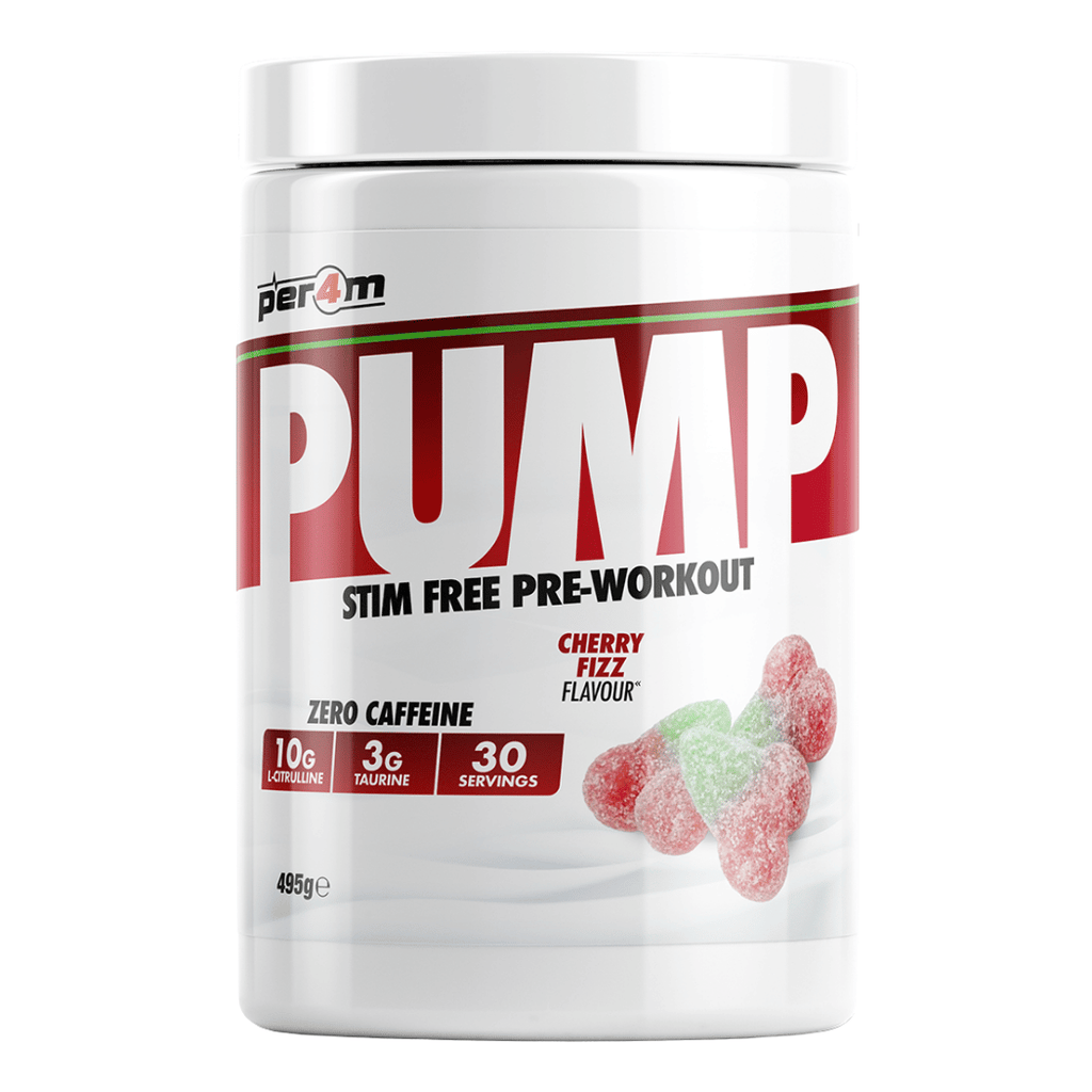 PER4M Cherry Fizz Flavoured Pump Non-Stim Pre Workout (30 Servings)