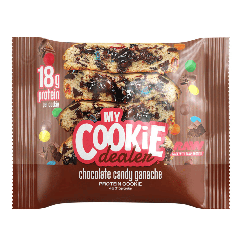 My Cookie Dealer RAW Protein Cookies - Chocolate Candy Ganache Flavour - Single 133g Cookie