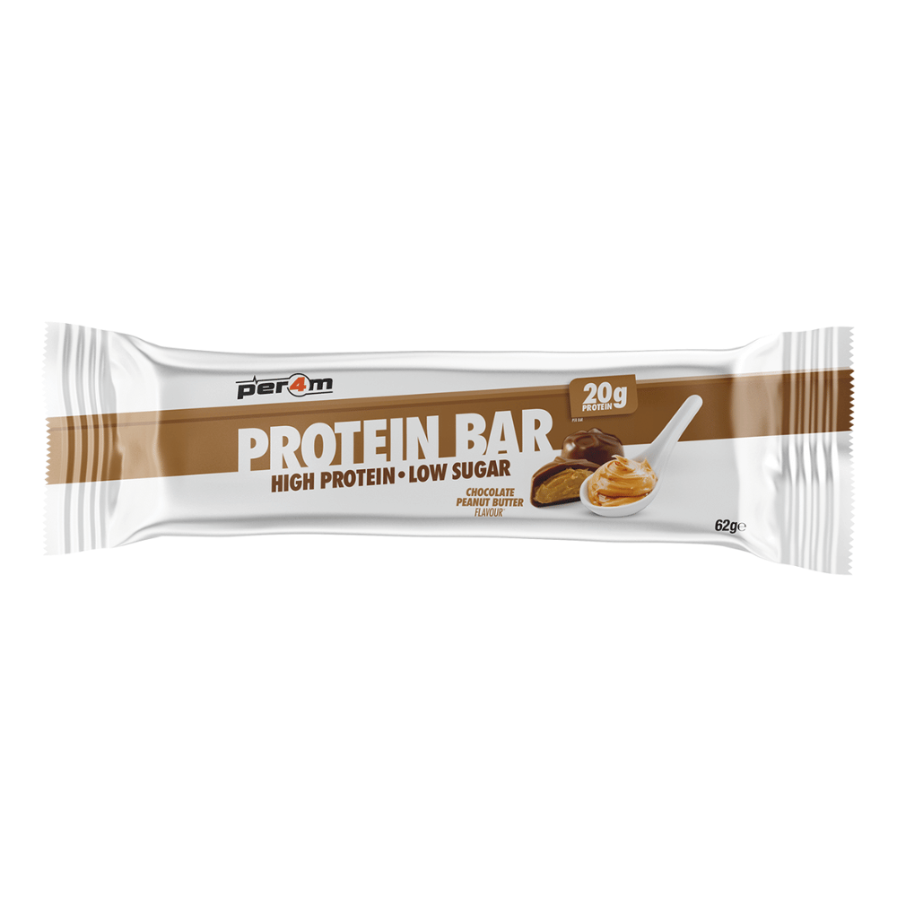 PER4M Chocolate Peanut Butter Protein Bars - Single 62g Bar