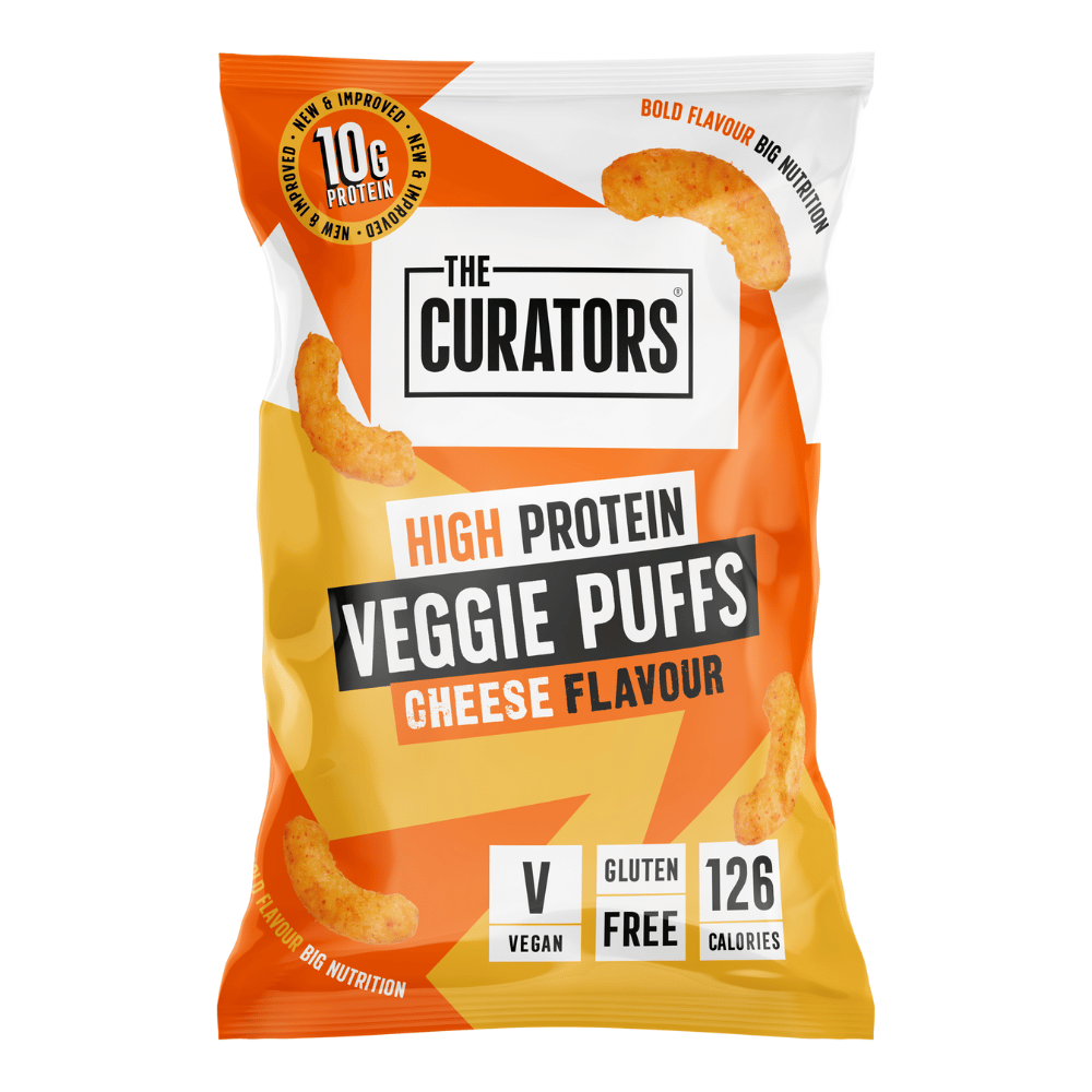 Cheese High Protein Veggie Puffs Flavoured Crisps - Single 30g Bag