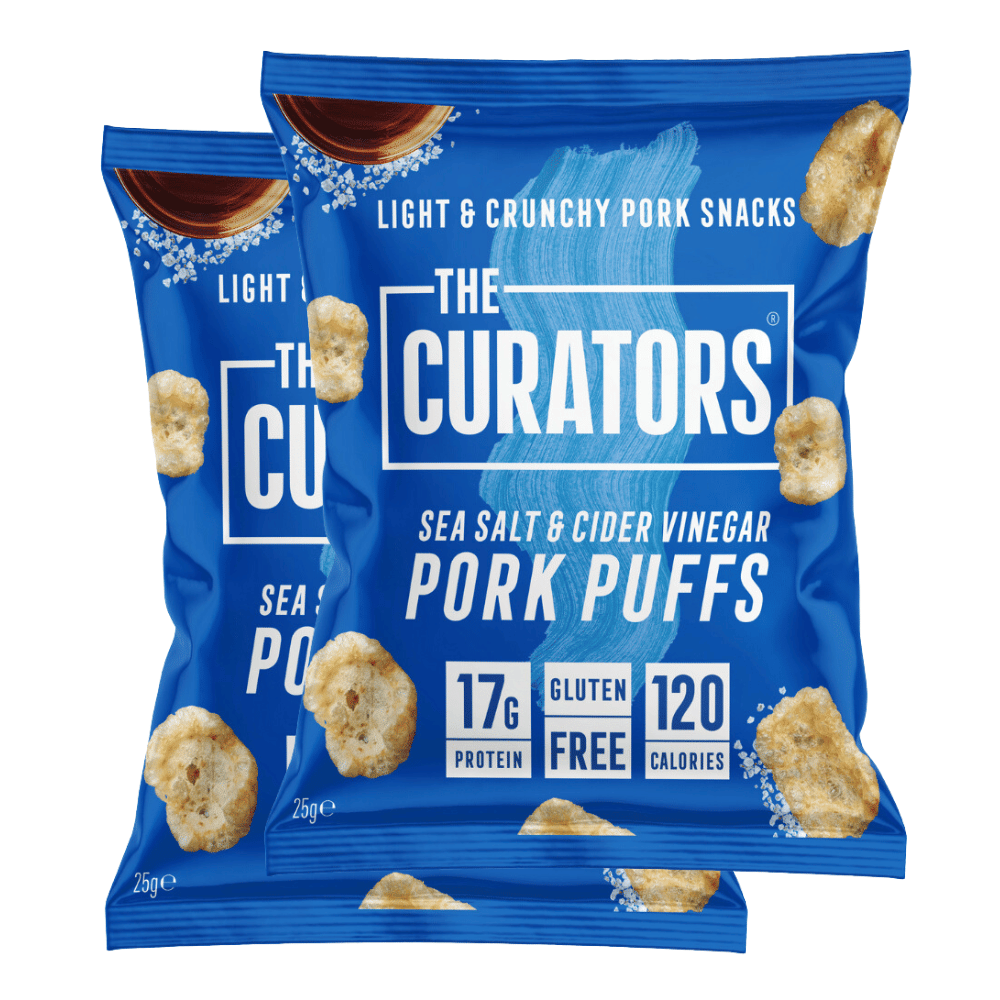 Curators Salt and Vinegar Flavoured Protein Pork Crunch - 12 Pack