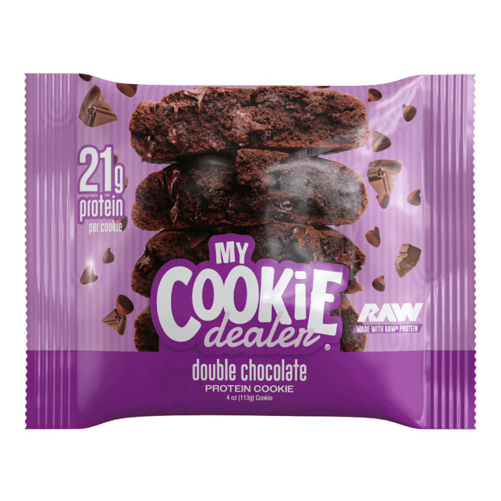 My Cookie Dealer RAW Protein Cookies - Double Chocolate Flavour - Single 133g Cookie