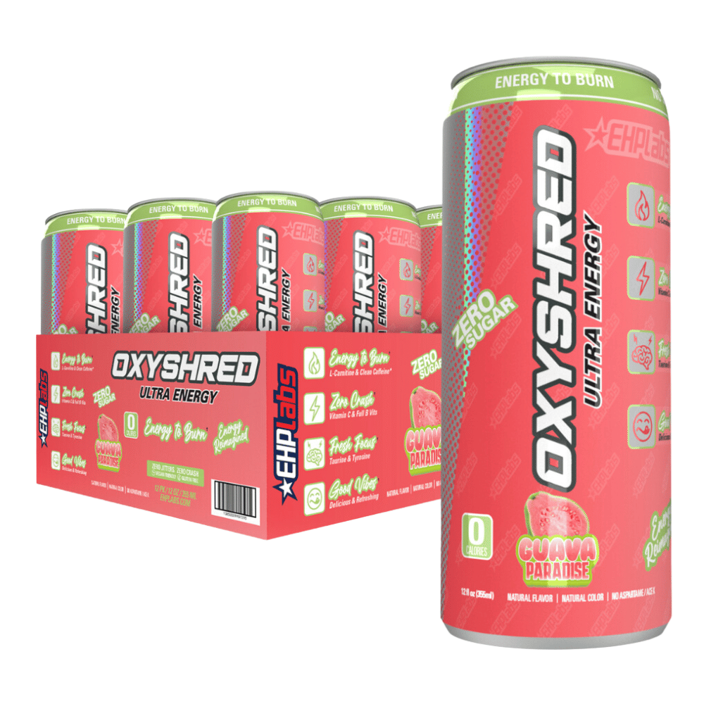 Oxyshred Zero Sugar EHP Ultra Energy Drinks - Guava Paradise Flavour