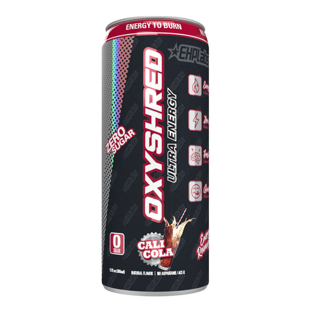 Oxyshred Cali Cola Ultra Energy Drinks - Zero Sugar Cans - 355ml