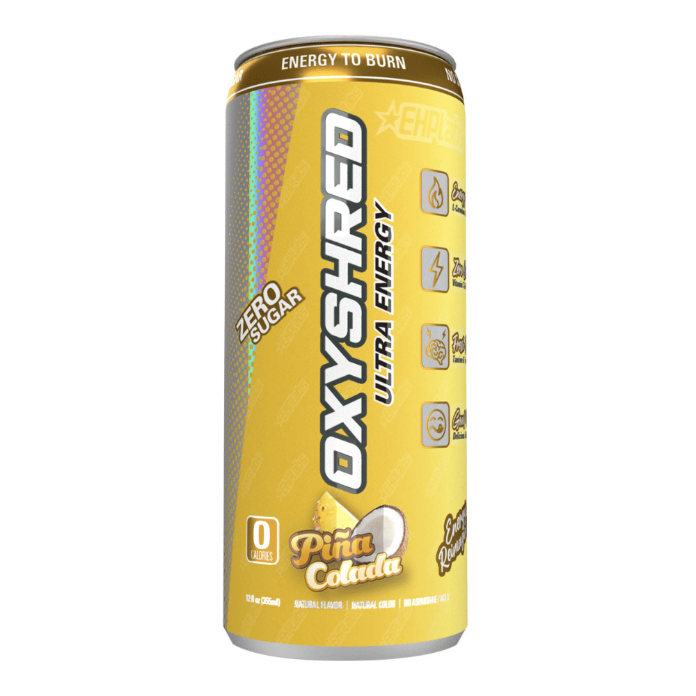 Pina Colada Oxyshred Ultra Energy Drinks - Zero Sugars - 1x355ml Cans