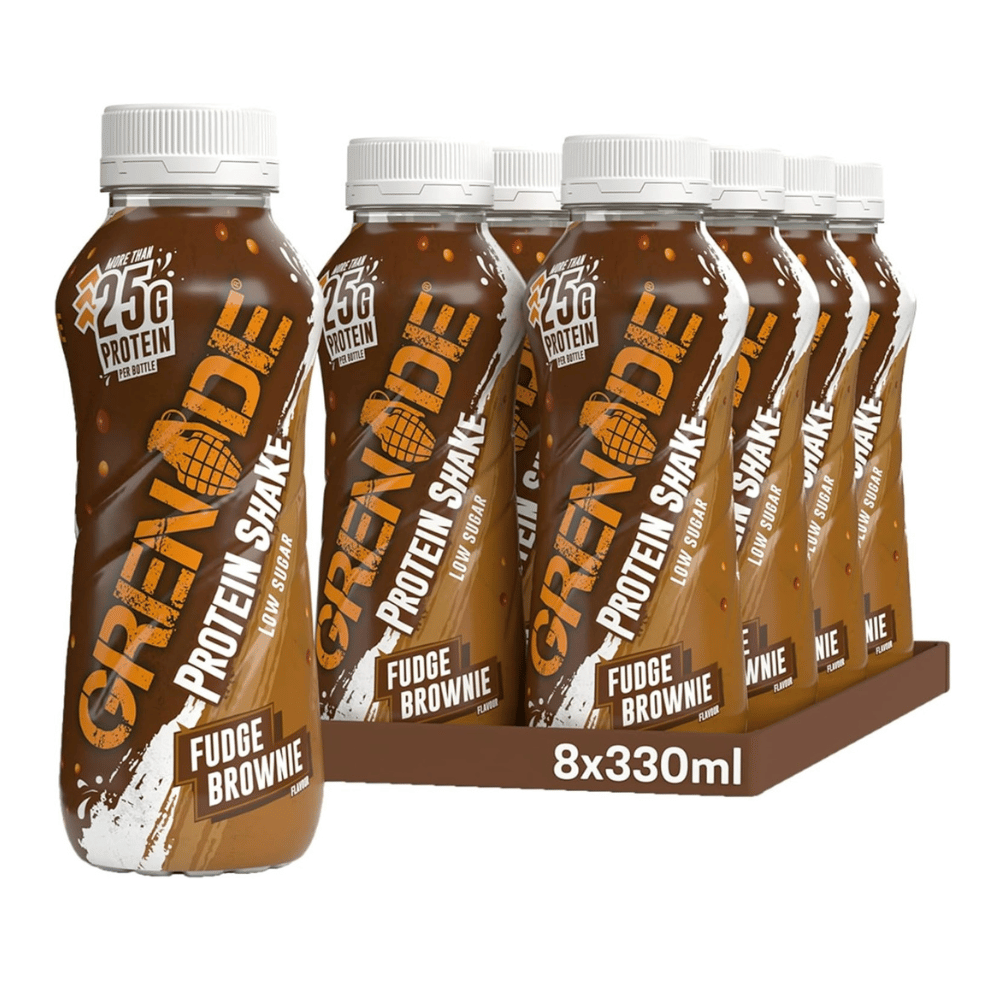 Pick and Mix Grenade Protein Shakes - Fudge Brownie Flavours - Crates of 8x330ml Bottles