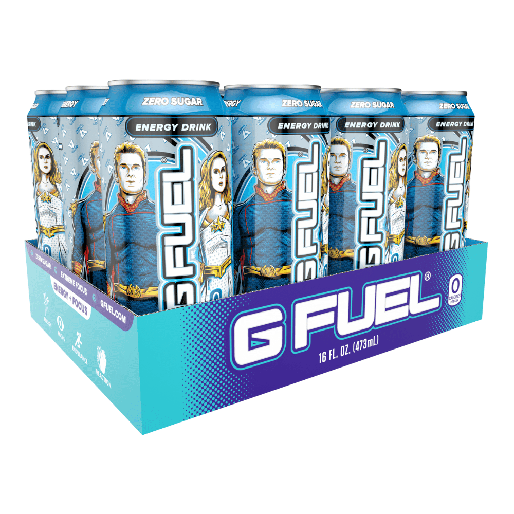 12 Pack of GFUEL Compound V (The Boys) Energy Drinks - 12x473ml Packs