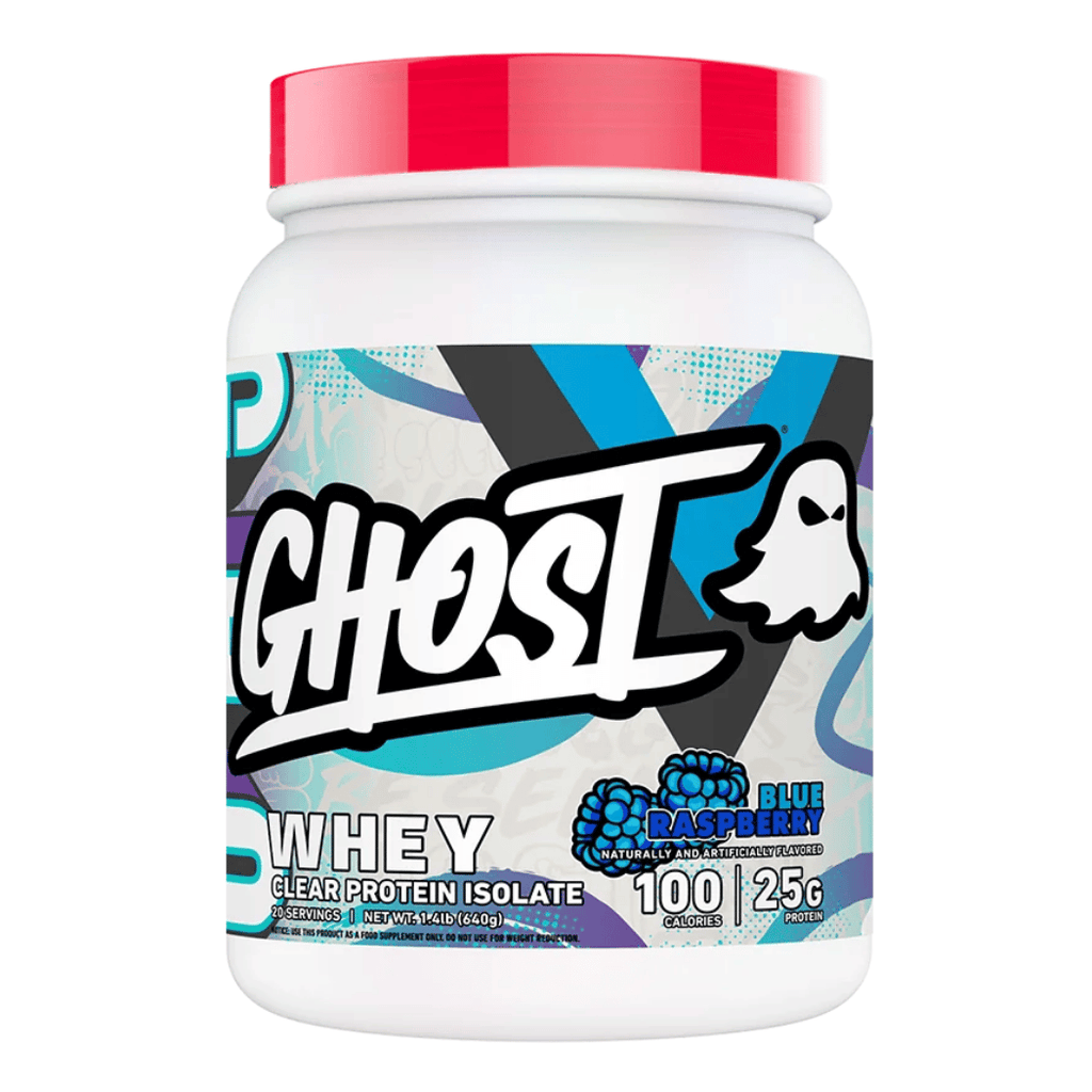 Ghost Blue Raspberry Clear Whey Isolate Protein Powder (20 Servings) 640g Tubs
