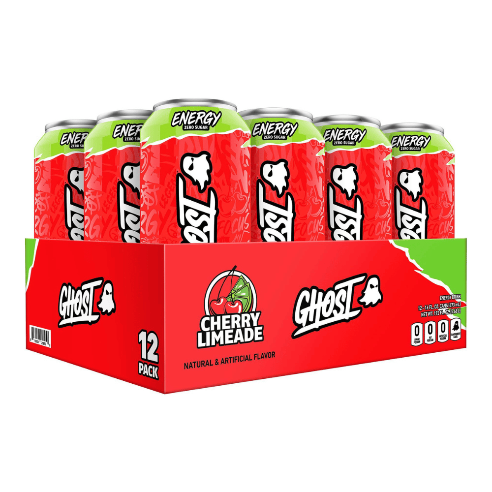 Cherry Limeade Ghost Energy Drinks - 12x473ml Can Packs