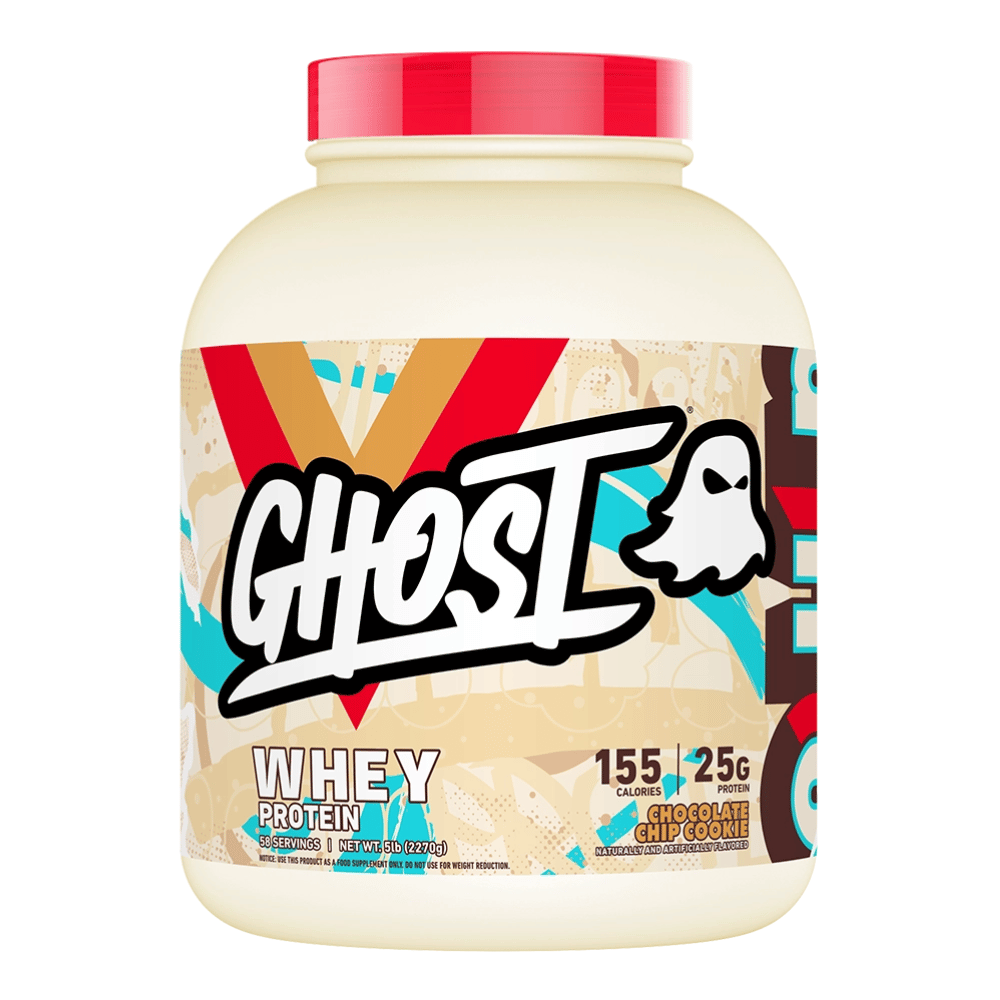 Ghost Chocolate Chip Cookie Whey Protein Powder 2.27kg - Large Tub Size (58 Servings)
