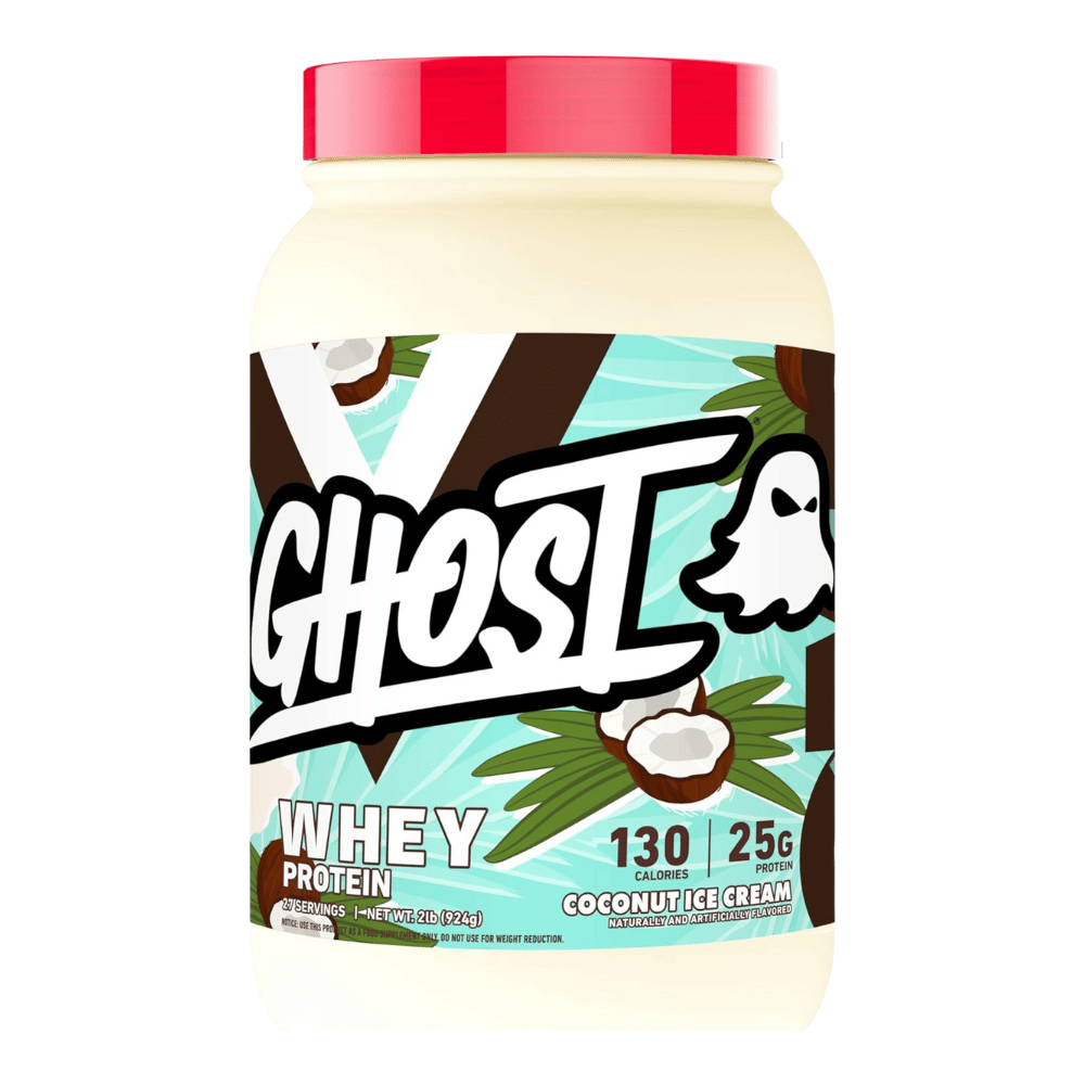 Ghost Coconut Whey Protein Powder - 27 Serving Tub (924g) UK