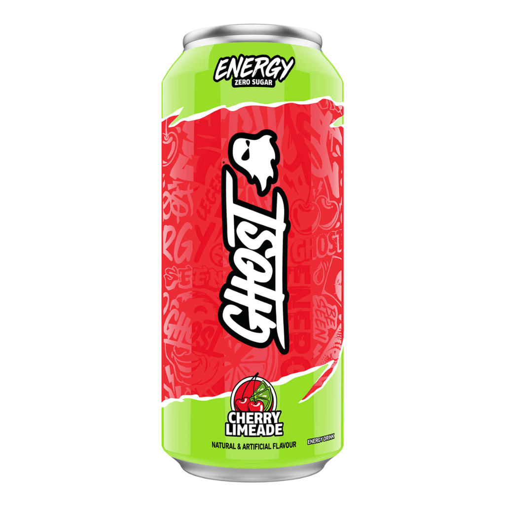 Ghost Energy Zero Sugar Energy Drink - Cherry Limeade Flavour - Single 500ml Can UK