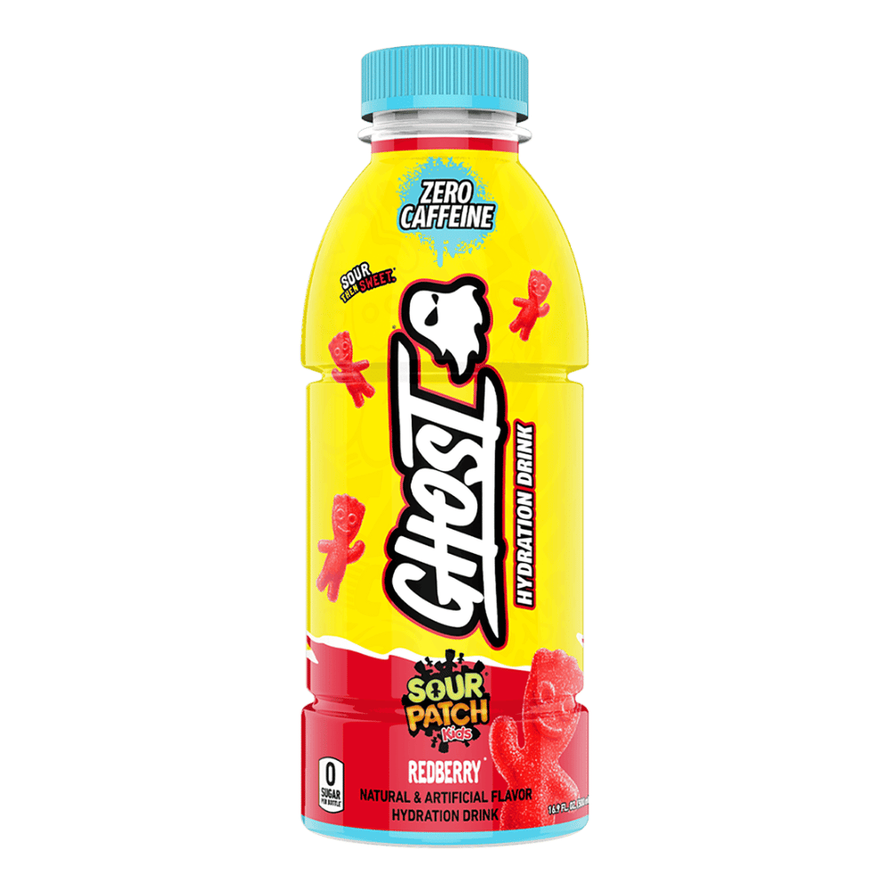 Ghost Hydration Redberry Sour Patch Kids Hydration Drinks - 500ml Bottles