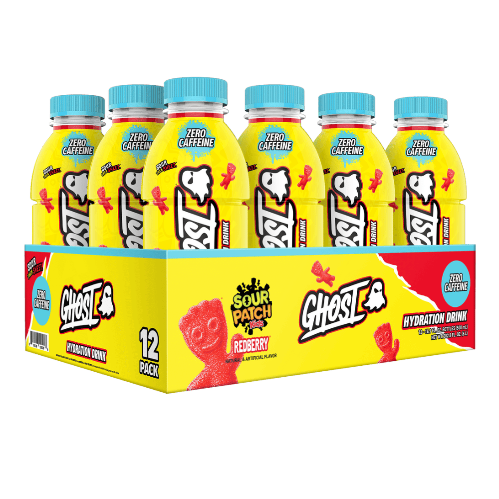 Ghost Zero Sugar Sour Patch Kids - Redberry Flavour - 12x500ml Bottles