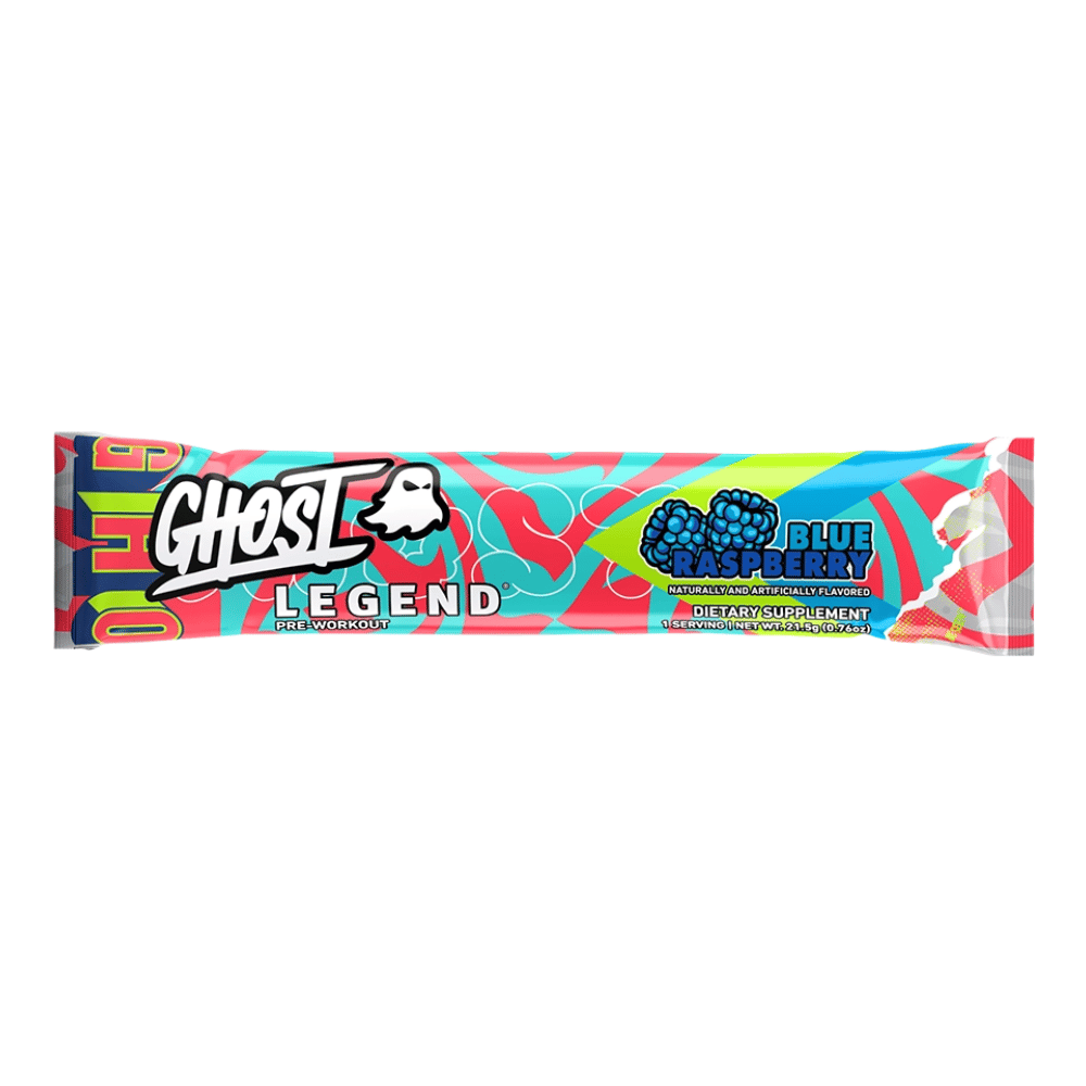 Ghost Blue Raspberry Legend Pre-Workout Single Serving Sachets