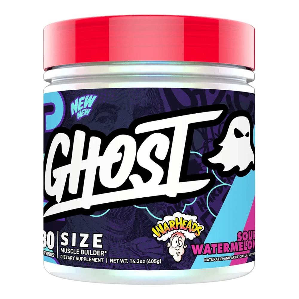 Ghost Size v3 Warheads Sour Watermelon Creatine Muscle Building Supplement - 30 Servings