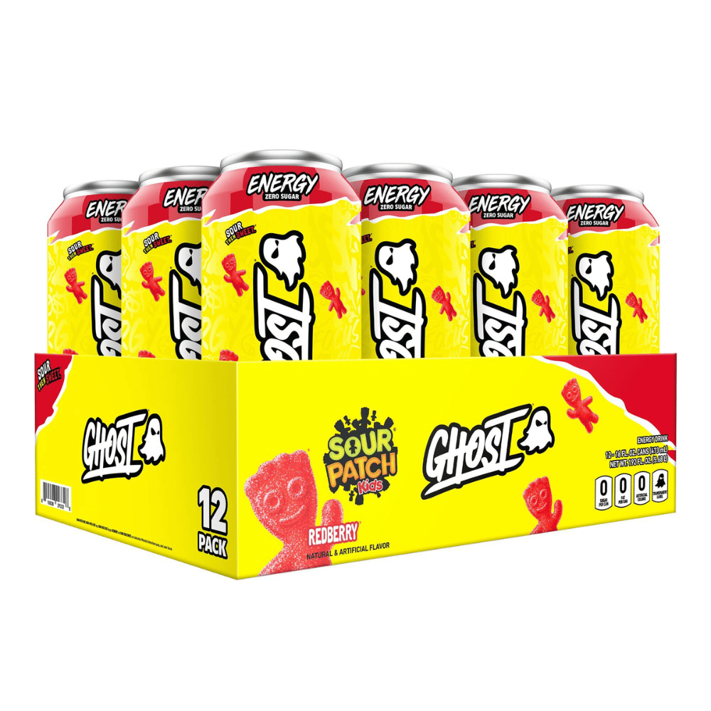 Ghost RedBerry Sour Patch Kids Flavoured Energy Drinks - 12-Pack