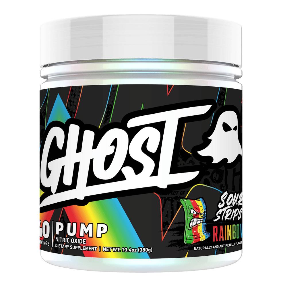 Ghost Sour Strips Rainbow Pump Pre-Workout (With Nitric Oxide) - 380g UK