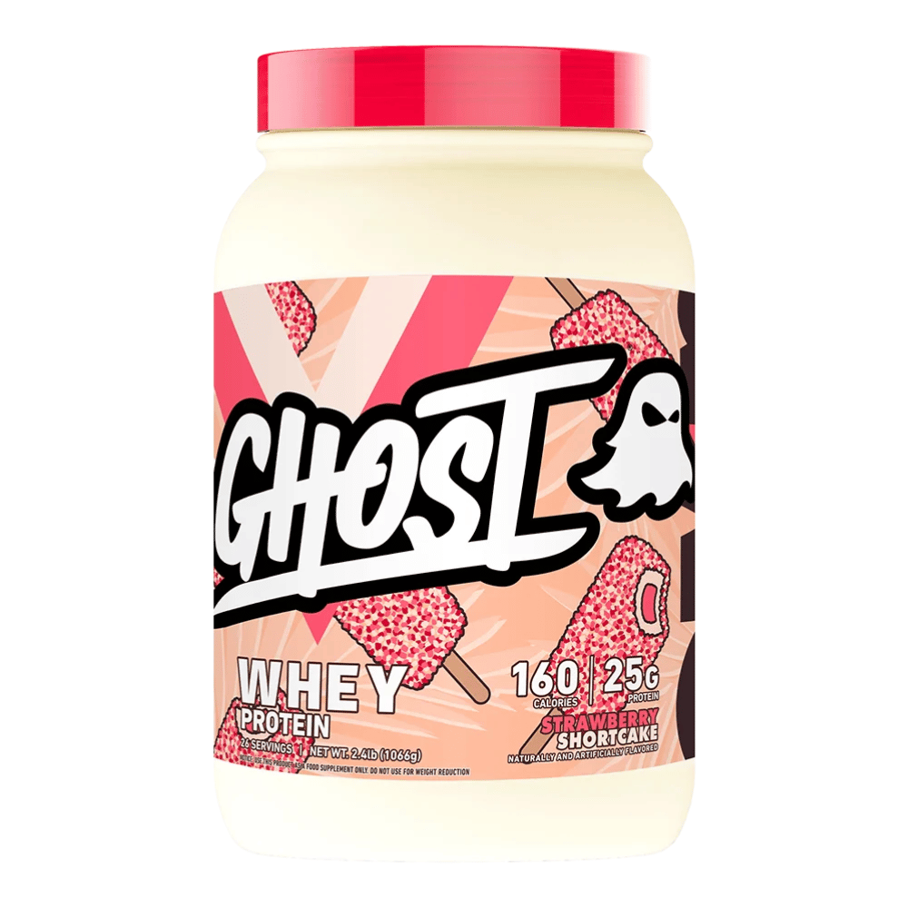 Ghost Strawberry Shortcake Whey Protein Powder - 1066g Tubs (26 Servings)