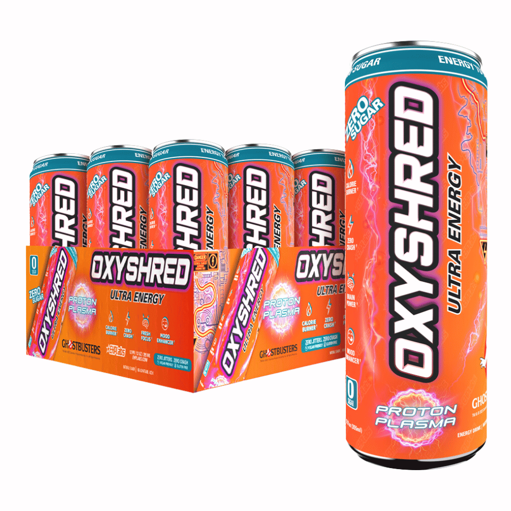 EHP Oxyshred Proton Plasma Energy Drinks - Ghostbusters Collaboration Flavour - 12 Pack