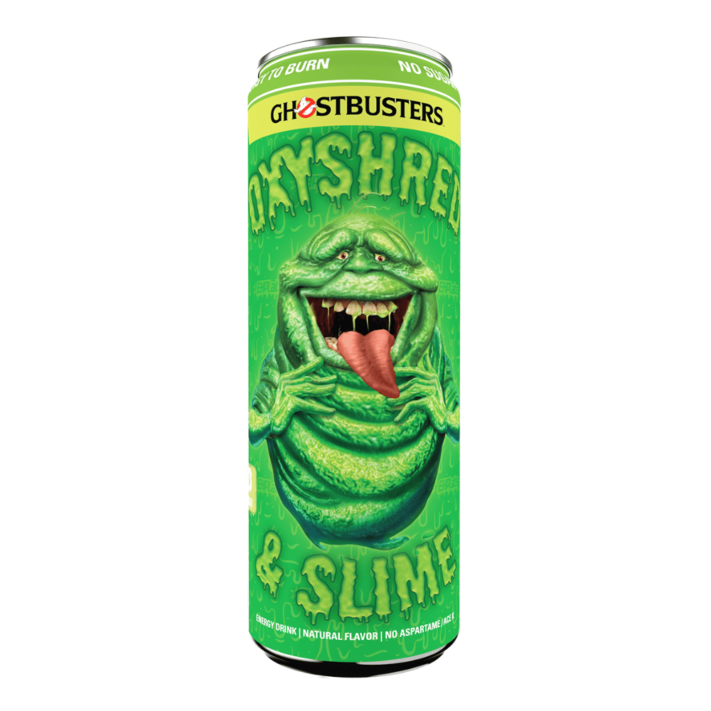Oxyshred Ghostbusters Energy Drink - Slimer Lime Flavour - Single 355ml