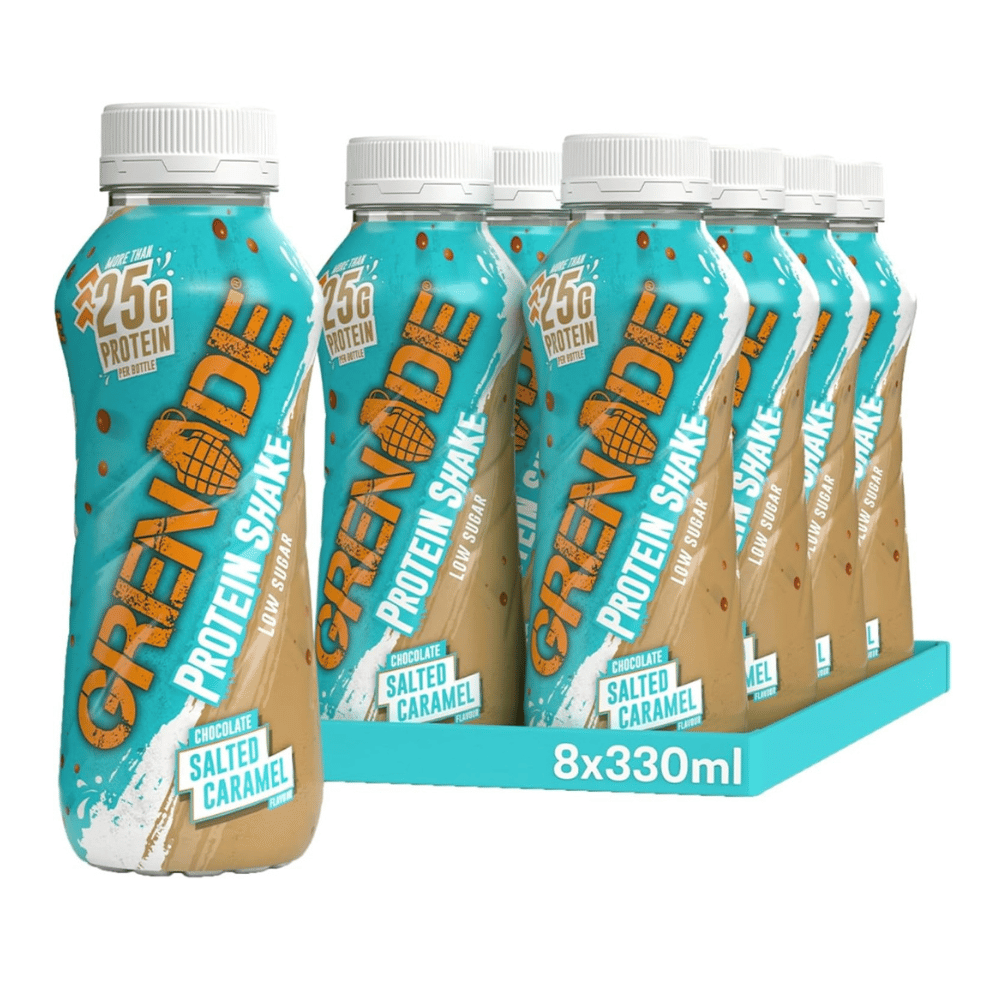 Grenade Chocolate Salted Caramel Protein Shakes (RTDs) - 8x330ml Bottles